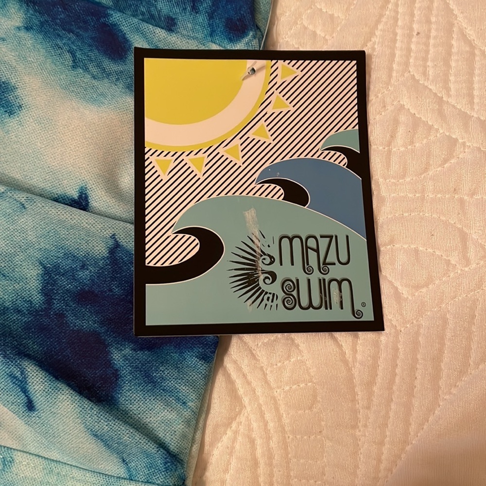 Mazu Swim Ocean Print One Piece Swimsuit 24W - Picture 3 of 9